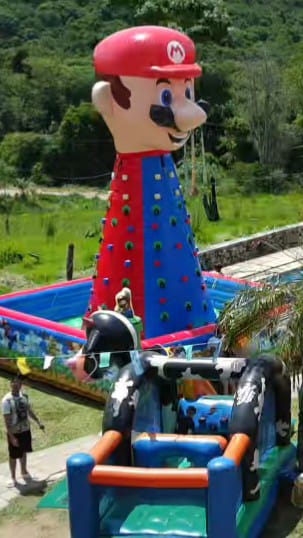 Escalada Inflável – Mario Bros 🍄⭐