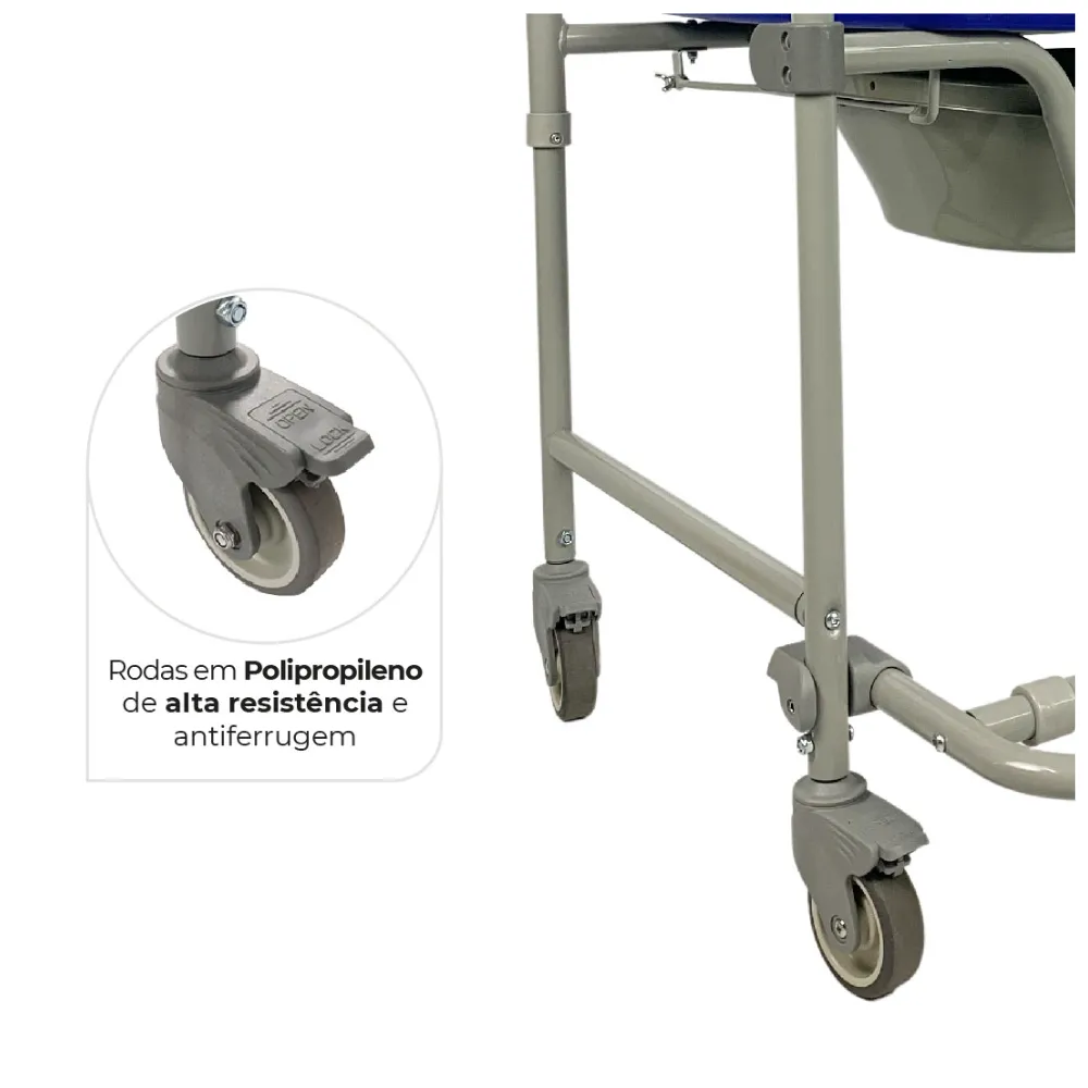 Locação de Cadeira de Banho Dobrável D45 Dellamed