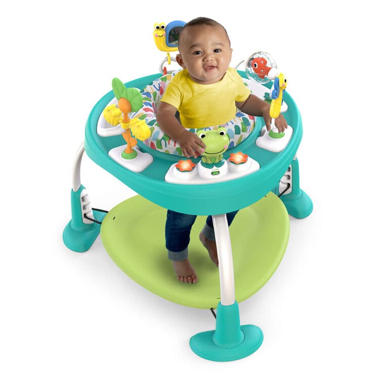 Jumperoo e Mesa de Atividades Bright Starts FlipToy Aluguel de Brinquedos e Acessórios