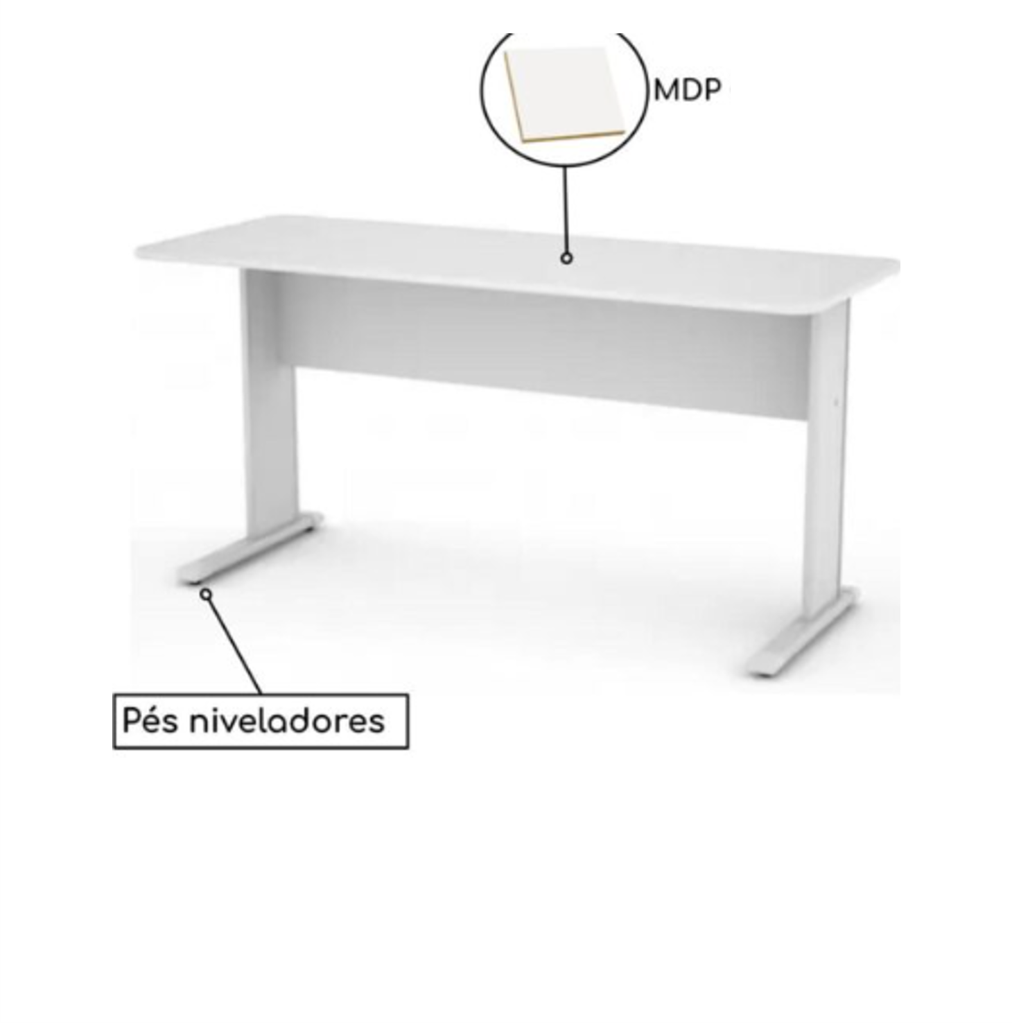 MESA DE ESCRITÓRIO RETA 0,90×0,60m – PANDIN