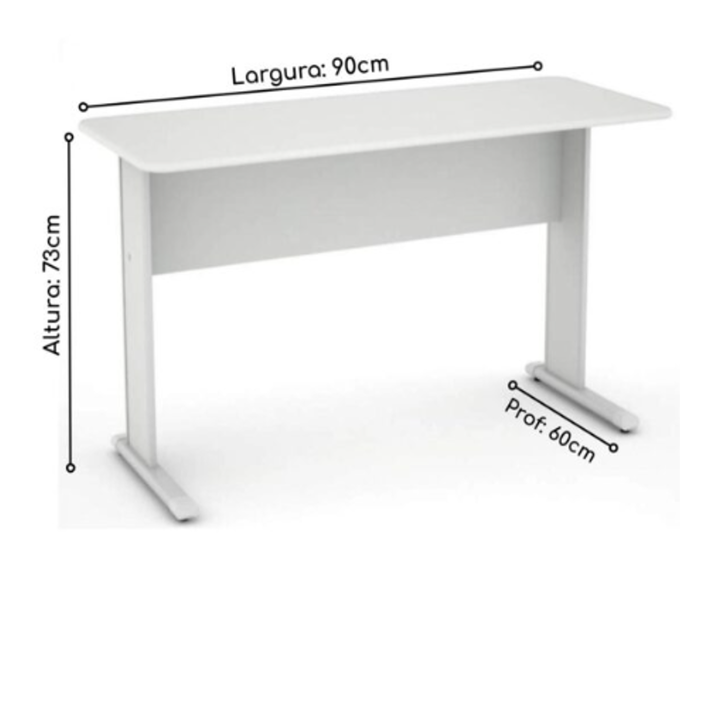 MESA DE ESCRITÓRIO RETA 0,90×0,60m – PANDIN