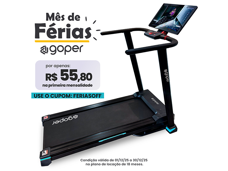 Esteira com tela 21.5" -  Goper Run Personal Touch - Até 16km/h