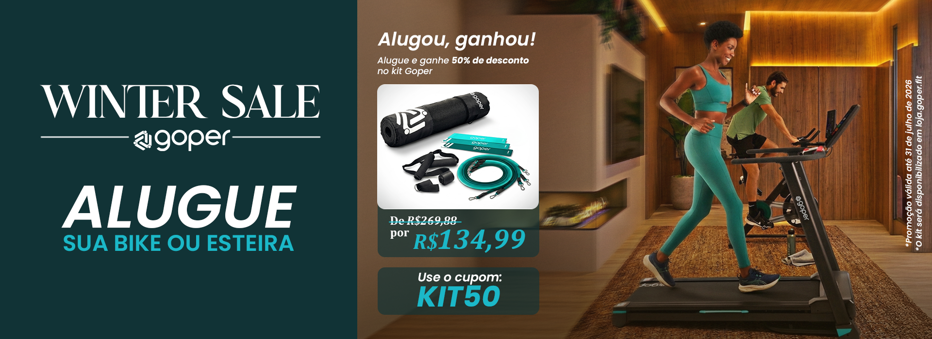 Promoção 50% kit Mini Band + Tapete (site venda)