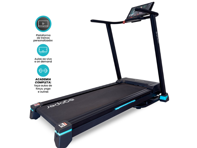 Esteira com tela 15.4" - Goper Run Personal Touch -  Até 16km/h