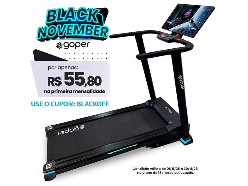 Esteira com tela 21.5" -  Goper Run Personal Touch - Até 16km/h
