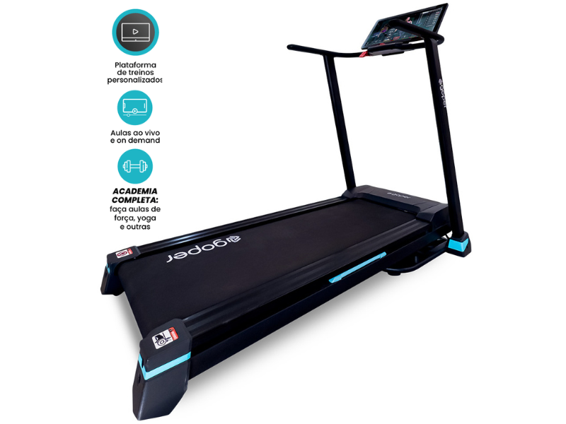 Esteira com tela 21.5" -  Goper Run Personal Touch - Até 16km/h