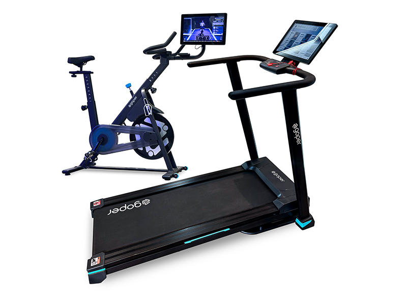 Kit Pro - Esteira Goper Run Personal Touch com Tela de 21" + Goper Smart Bike com Tela de 21"