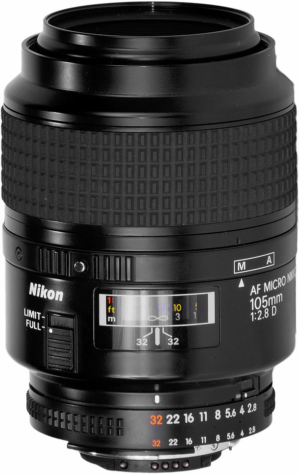 Lente Nikon AF Micro 105mm f/2.8D (s/n: 3323923)