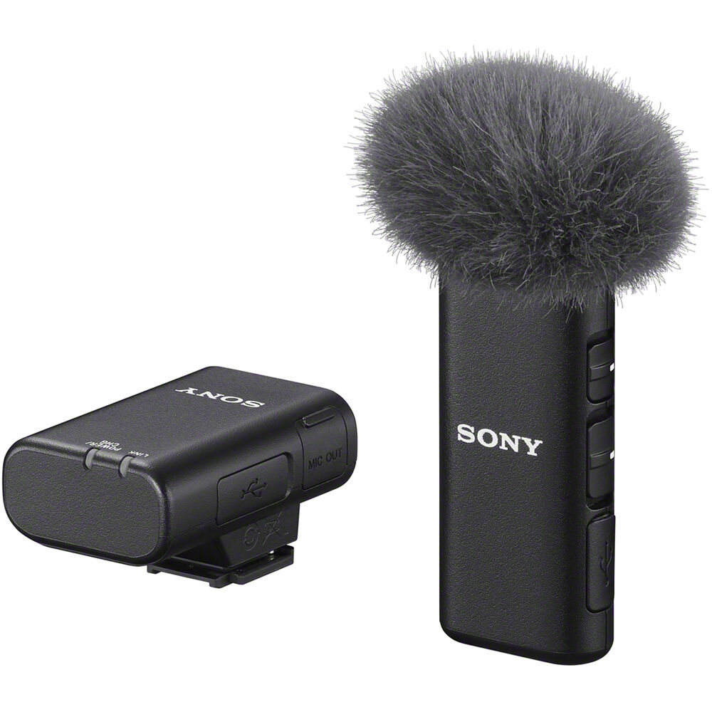 Sistema de Microfone sem Fio Sony ECM-W2BT com Lapela ECM-LV1 para Câmeras Sony