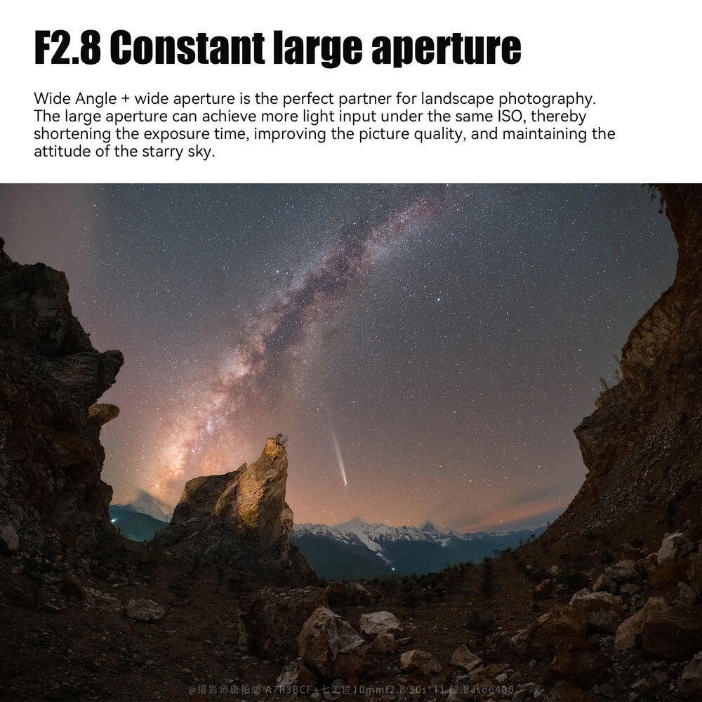 Lente 7Artisans 10mm f/2.8 Mark II Lens para Canon RF 12