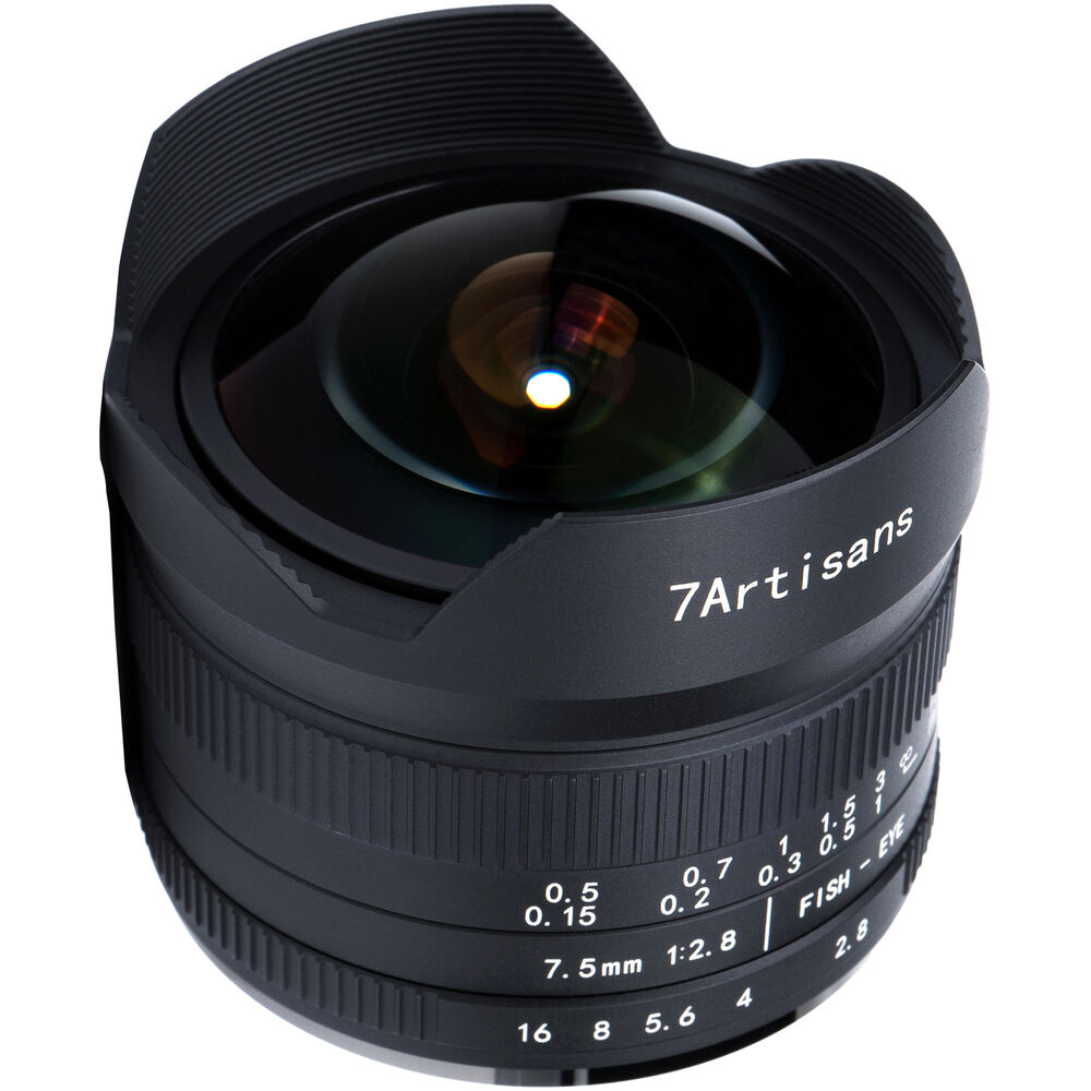 Lente 7Artisans 7.5mm f/2.8 II Fisheye para Sony E-Mount Lens 01