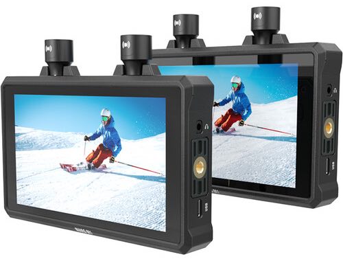 Kit 2 Monitores 5.5" Hollyland Mars M1 com Transceptores 4K Integrados