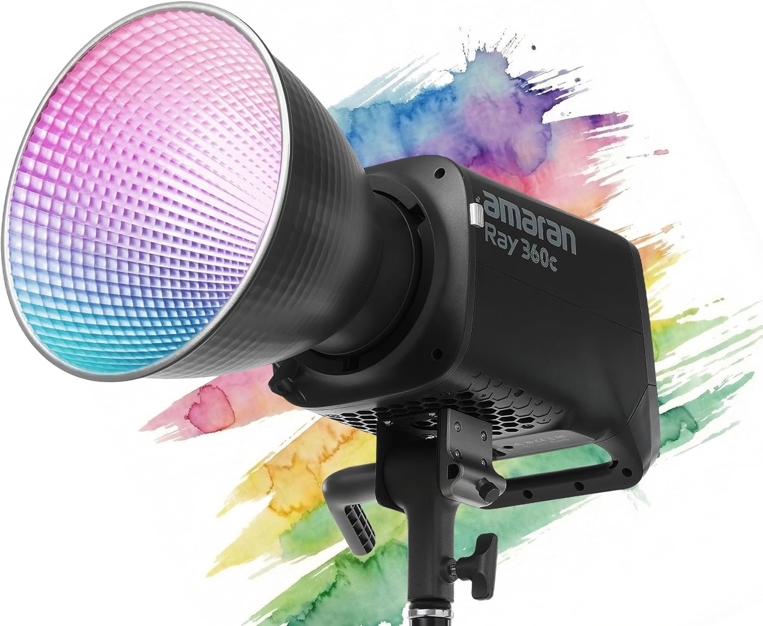 Kit LED Monolight Amaran Ray 360c RGB com Refletor e Tripé 01