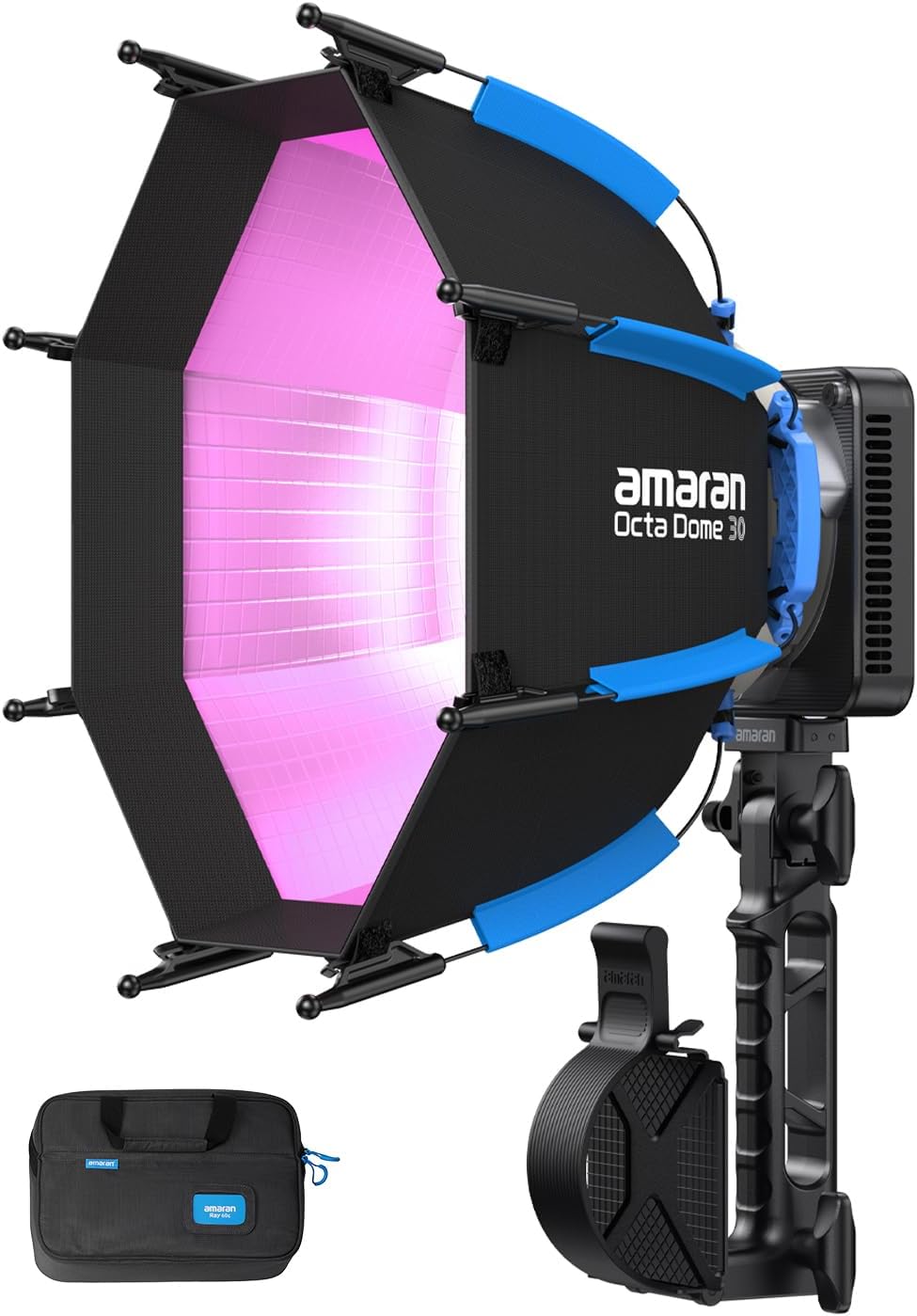 Kit LED Amaran Ray 60c RGB com Softbox e Tripé 01