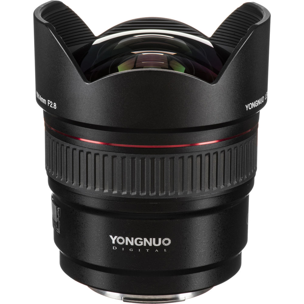 Lente Yongnuo YN 14mm f/2.8 para Canon EF (s/n: 18001303)