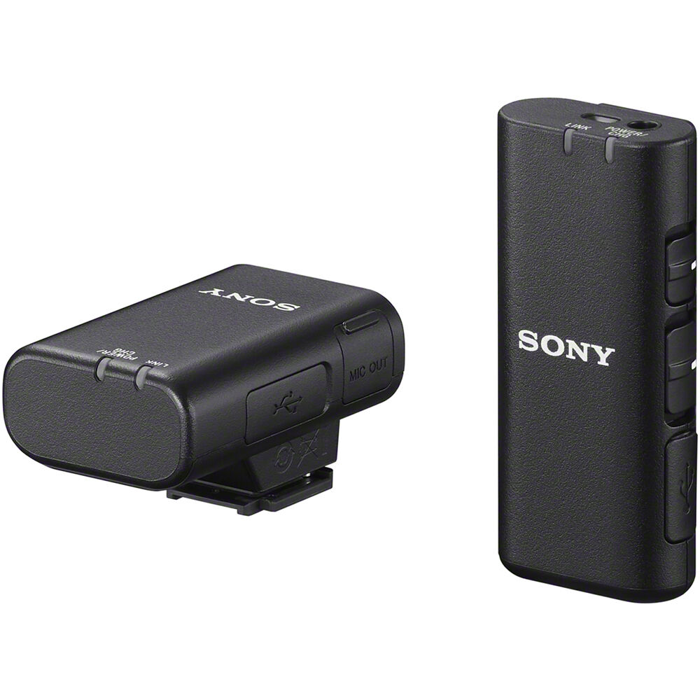 Sistema de Microfone sem Fio Sony ECM-W2BT com Lapela ECM-LV1 para Câmeras Sony