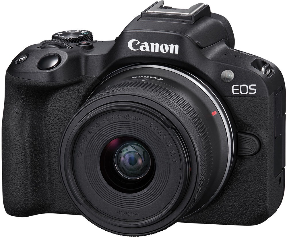 Câmera Mirrorless Canon EOS R50 Kit com Lente RF 18-45mm IS STM 01
