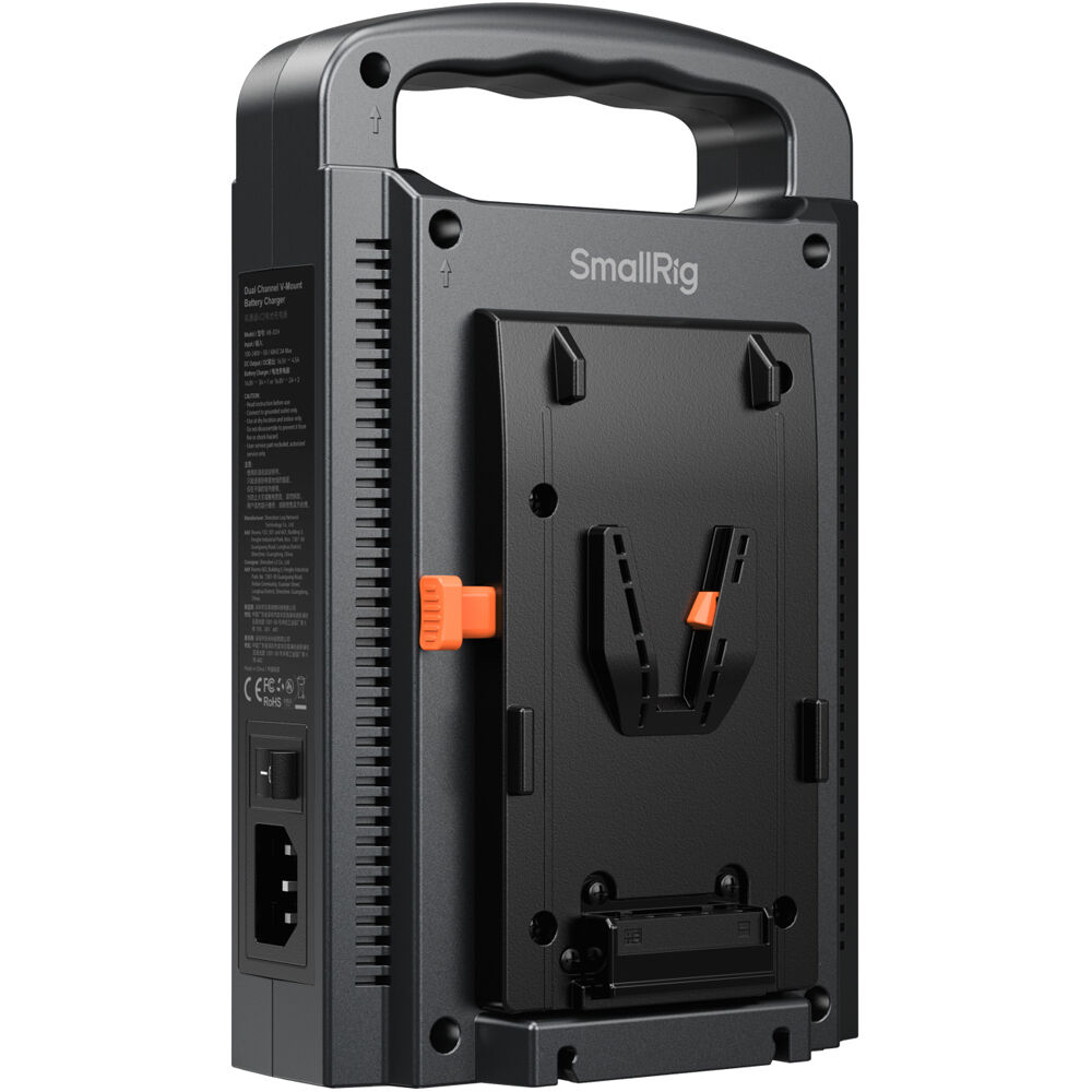 Carregador SmallRig V-Mount Dual Channel Bivolt Automático 01
