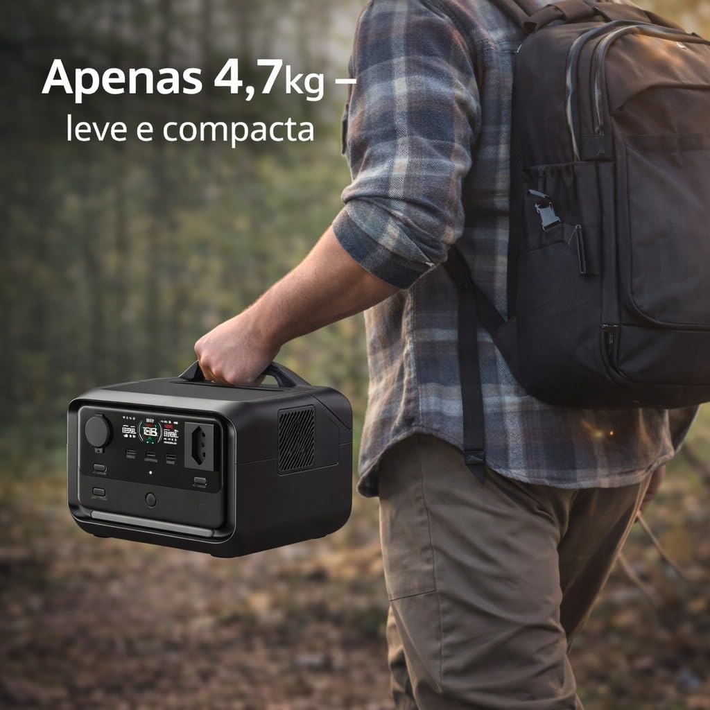 Estação de Energia Portátil EcoFlow River 3 Plus 286Wh (Saída 127V) 10