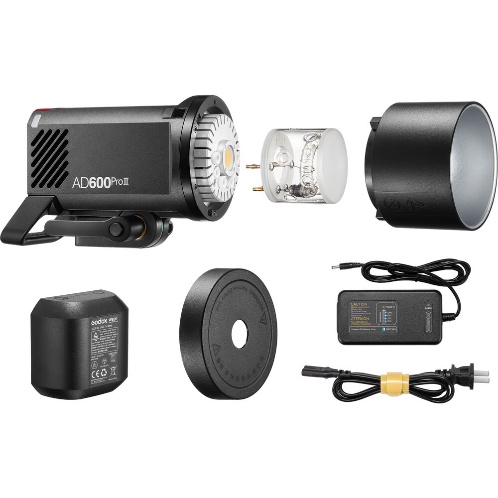 Flash Externo Godox AD600Pro II TTL com Bateria e Carregador 12