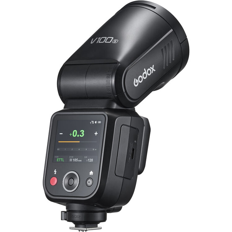 Flash à Bateria Godox V100 S para Câmeras Sony 06