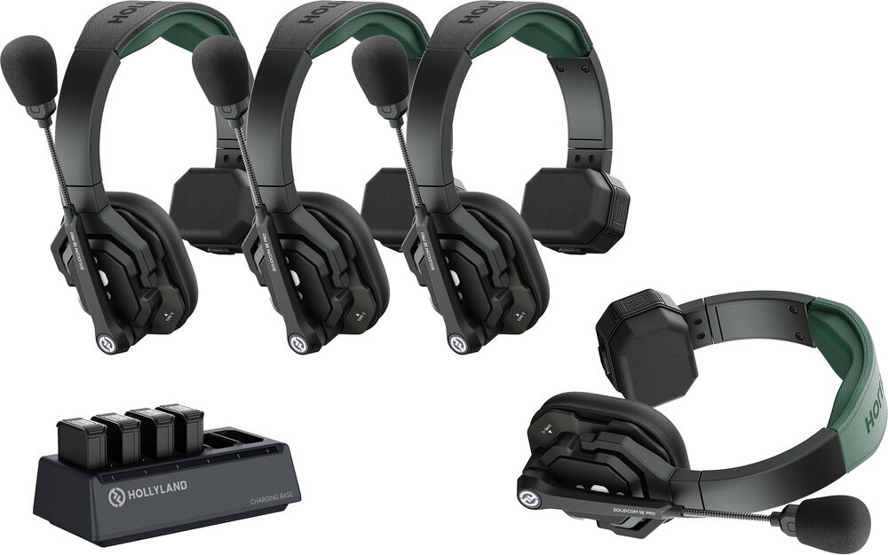 Hollyland Solidcom SE Pro 5S Sistema Intercom Wireless com 5 Headsets (1,9 GHz) 01 Hollyland Solidcom SE Pro 5S Sistema Intercom Wireless com 5 Headsets (1,9 GHz) 01