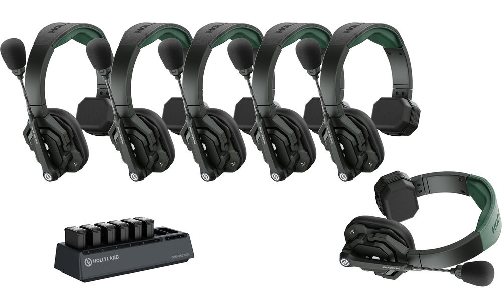 Hollyland Solidcom SE Pro 6S Sistema Intercom Wireless com 6 Headsets (1,9 GHz) 01