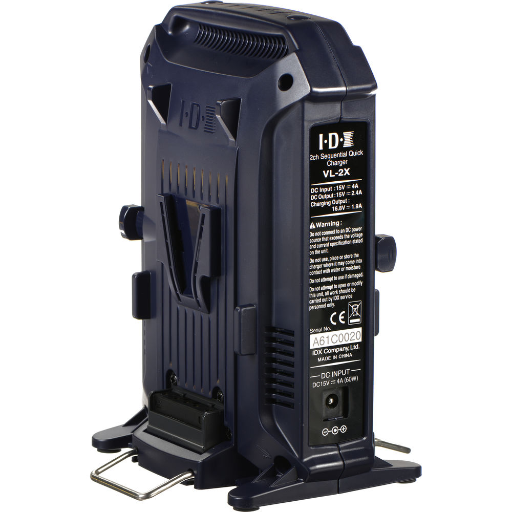 Carregador Duplo e Fonte de Alimentação V-Mount IDX VL-2X 02
