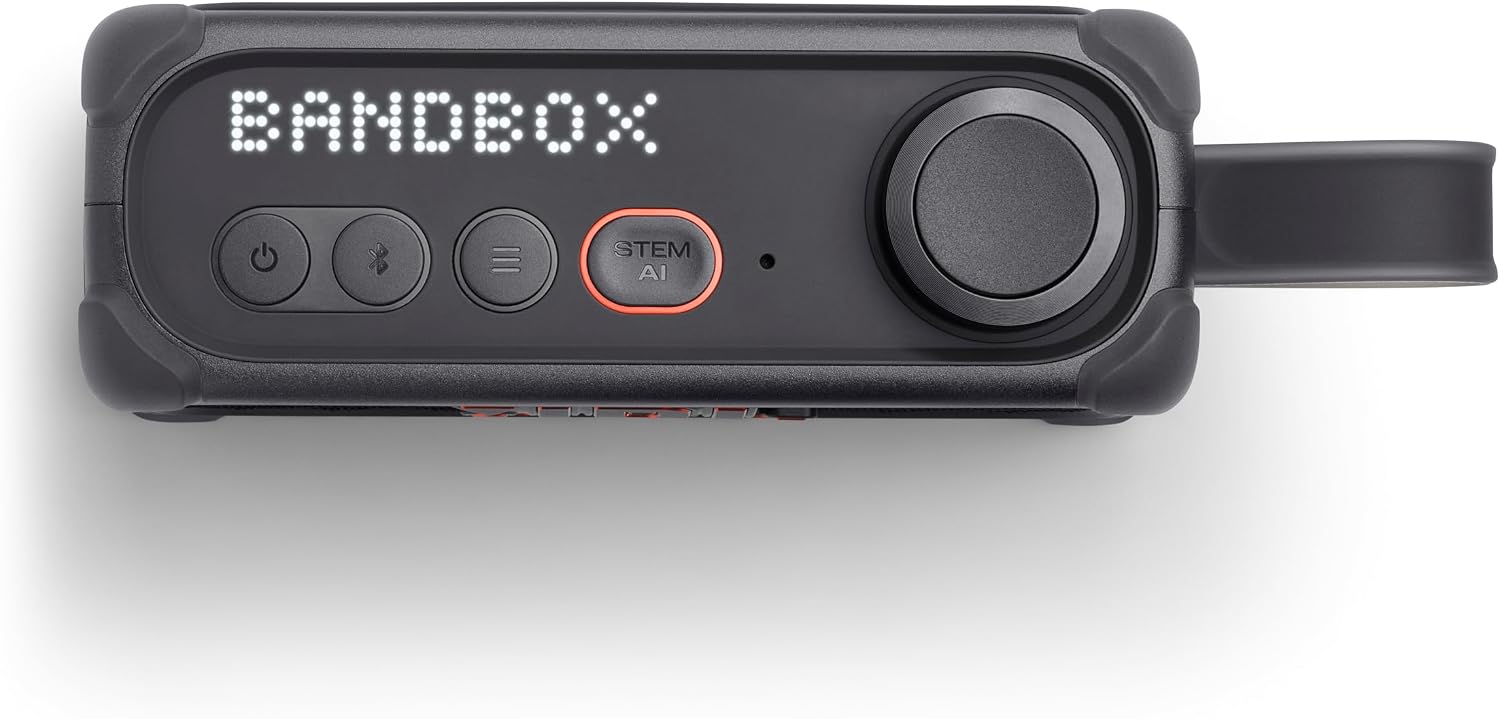 Amplificador e alto-falante JBL BandBox Solo de 18 W com tecnologia de IA 11