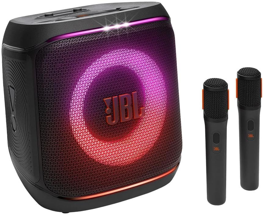 Caixa de Som Portátil JBL PartyBox Encore 2 Plus com 2 Microfones 01