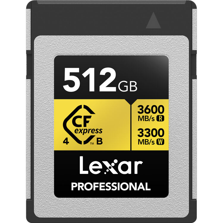 Cartão de Memória Lexar CFexpress 4.0 Tipo B 512GB 3300-3600MB/s 01