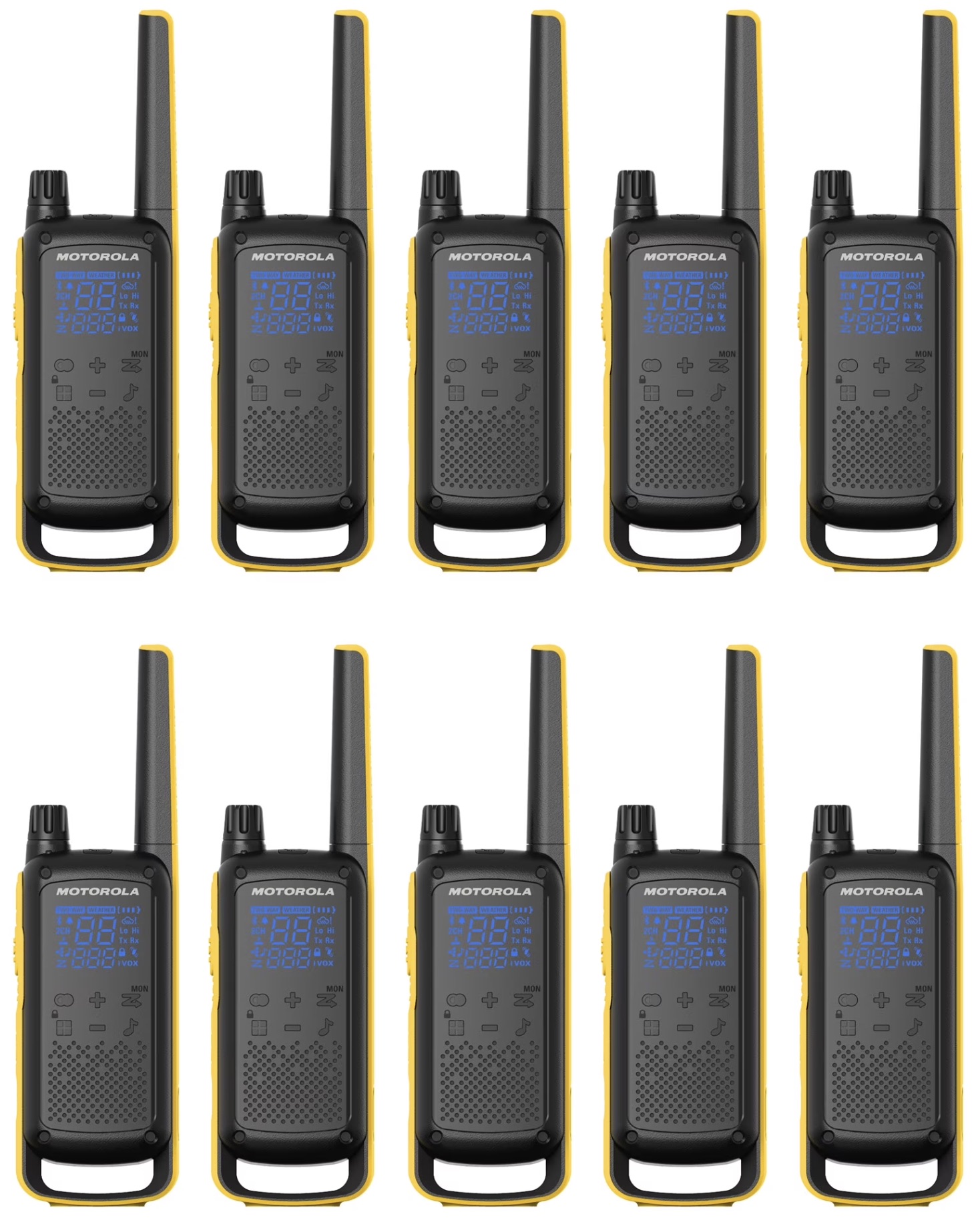 Kit 10 Rádio Comunicadores Motorola Talkabout T470