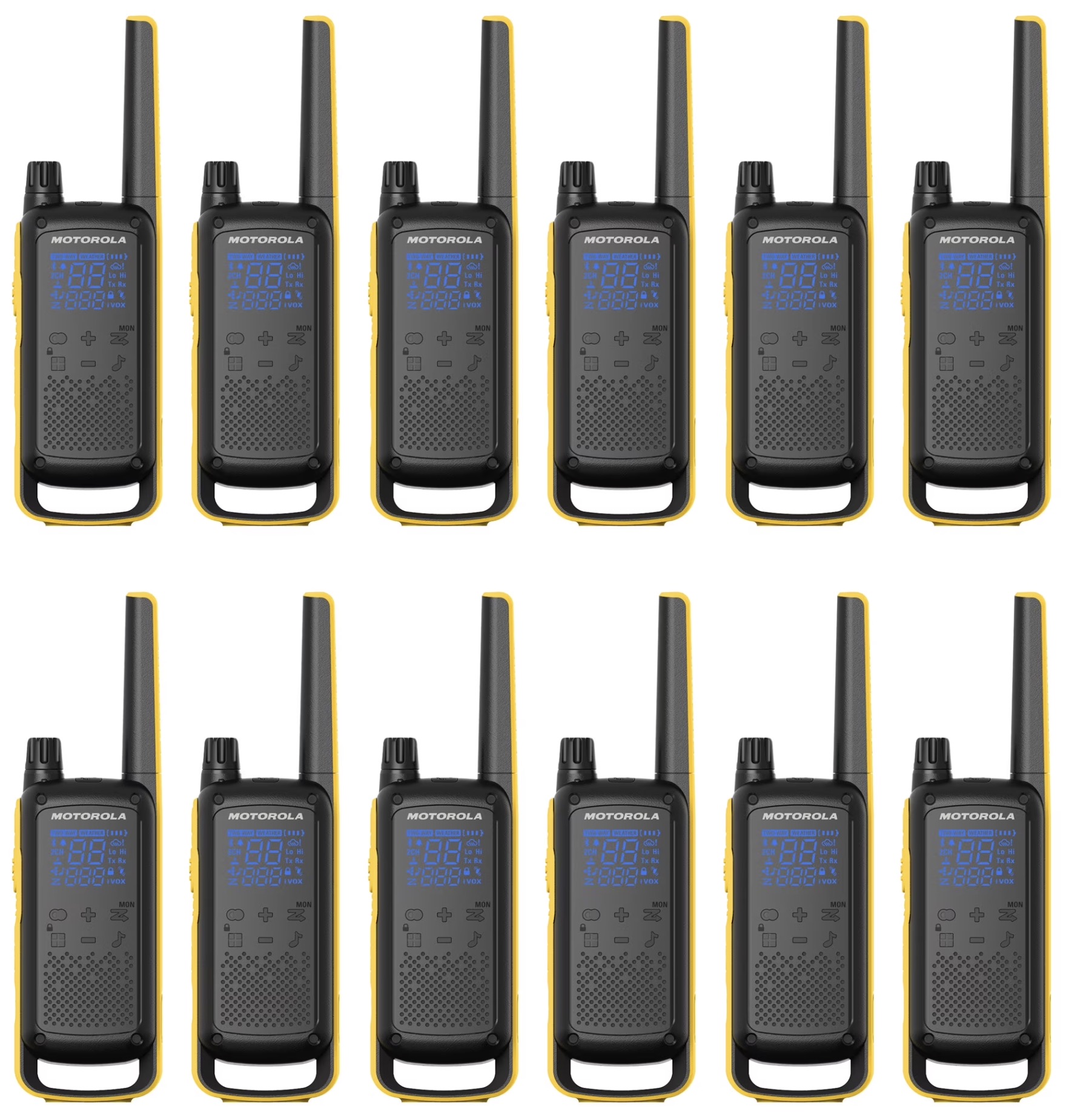 Kit 12 Rádio Comunicadores Motorola Talkabout T470