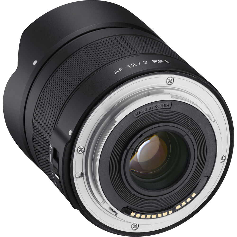 Lente Samyang 12mm f/2 AF Ultra Wide Angle Lens para Canon RF-S 05