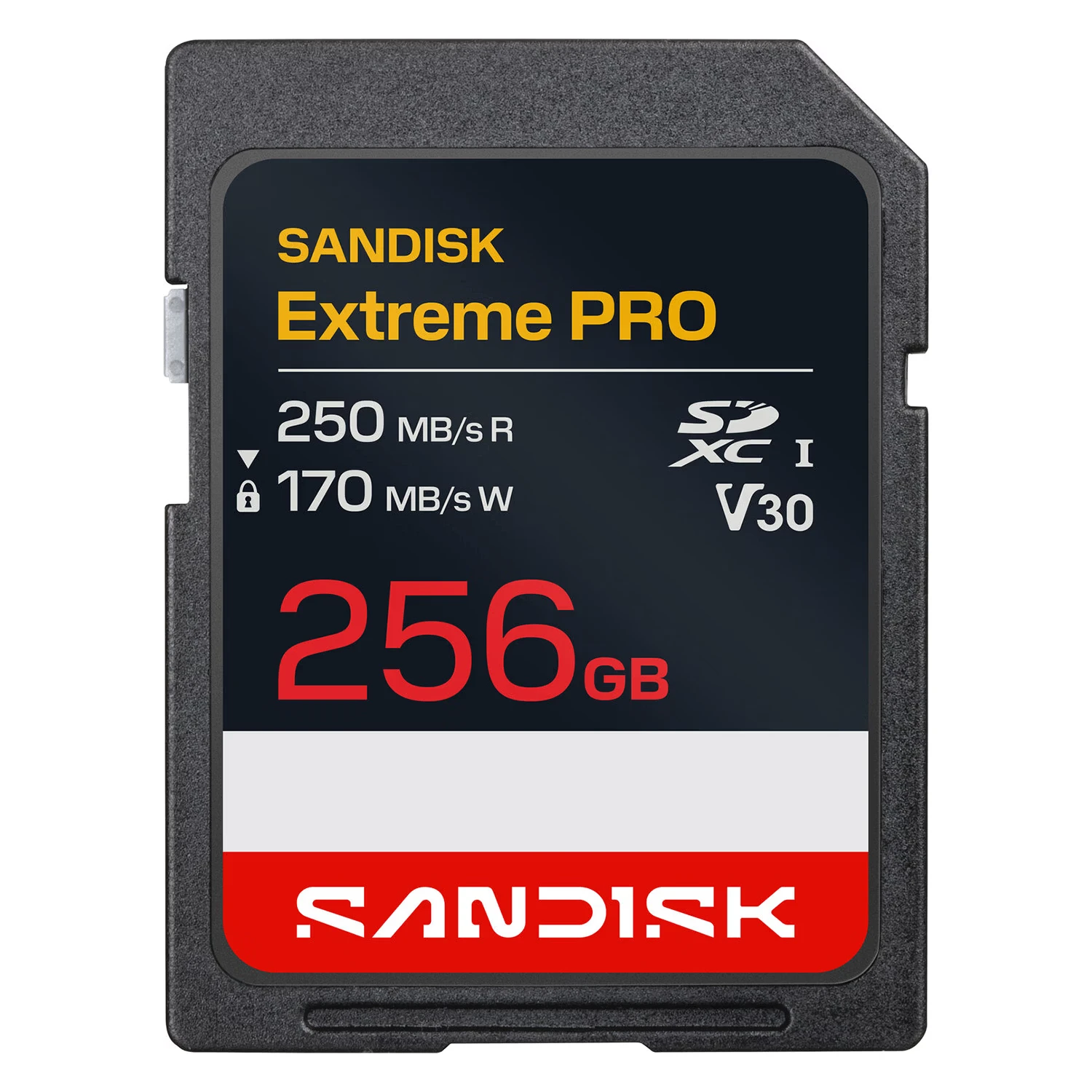 Cartão de Memória SDXC SanDisk Extreme PRO 256GB 170-250MB/s V30 01