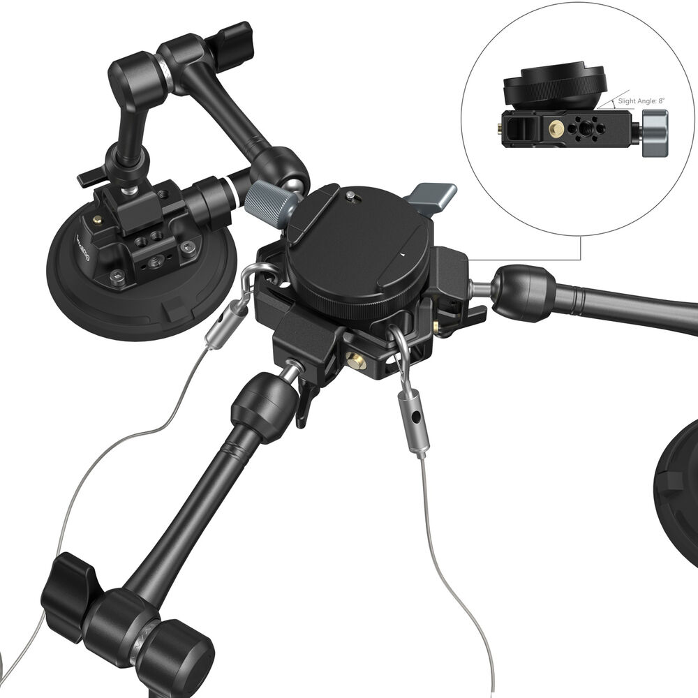 SmallRig SC-15K Kit de Suporte de Câmera com Ventosa de 4 Braços 04