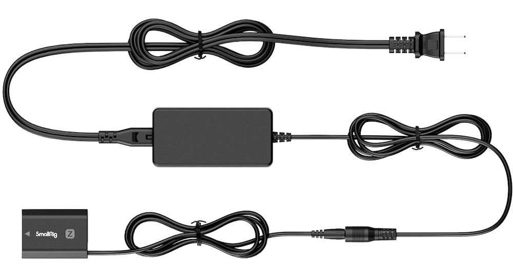 Kit SmallRig 4268B Dummy Battery Sony NP-FZ100 com Adaptador AC 01