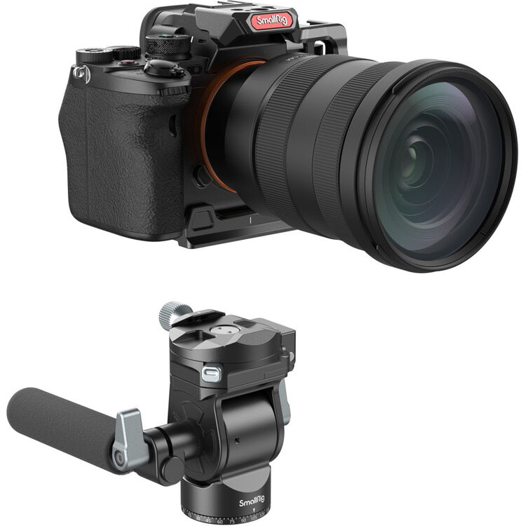 Tripé SmallRig CT195 FreeBlazer com Cabeça Fluida de Vídeo 06
