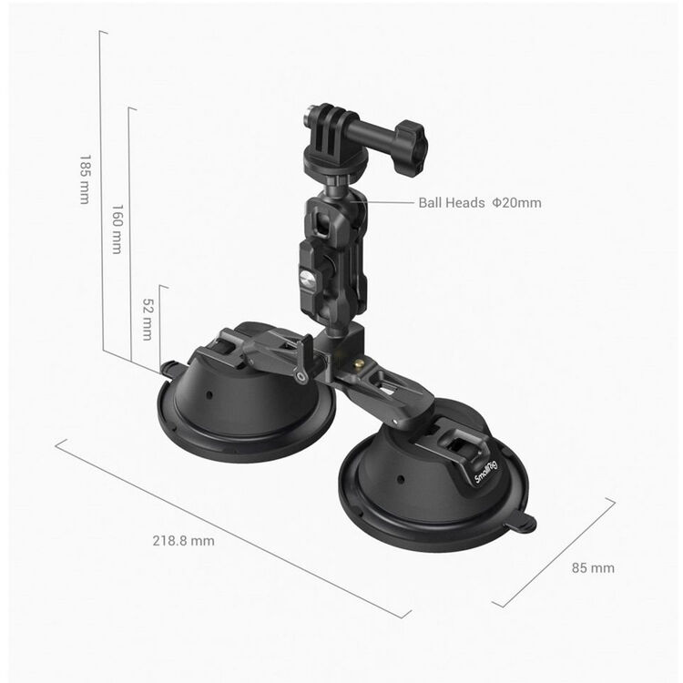 SmallRig SC-2K Suporte de Câmera com Ventosa Dupla 03