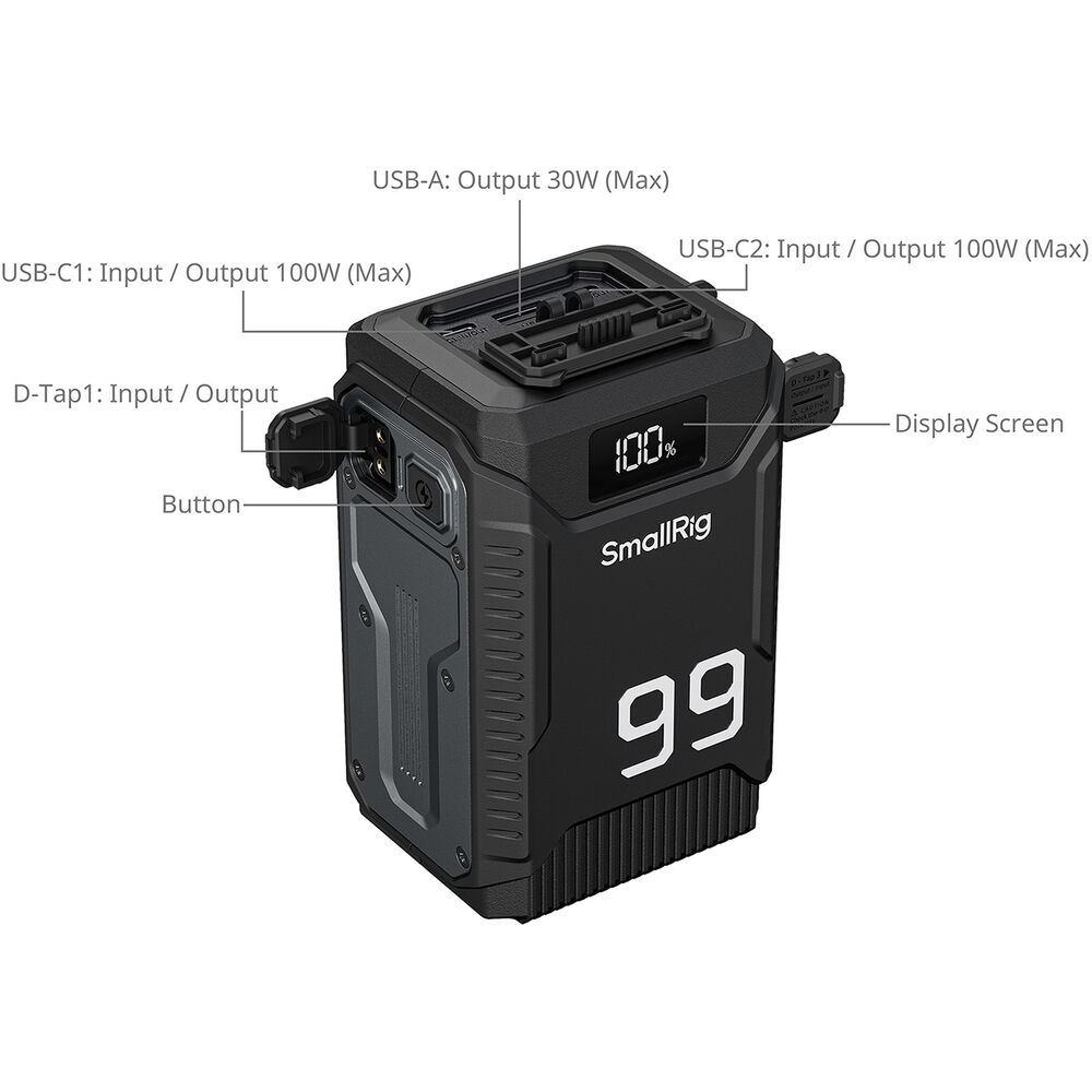 SmallRig T99 Bateria V-Mount (99Wh) 02