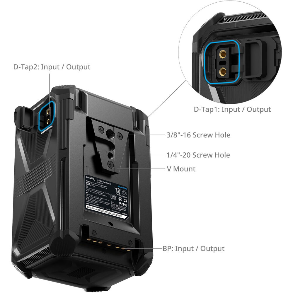 SmallRig X-Touch Smart Triple-Proof X99 Battery (99Wh, V-Mount) 02