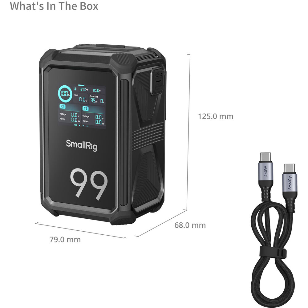 SmallRig X-Touch Smart Triple-Proof X99 Battery (99Wh, V-Mount) 07
