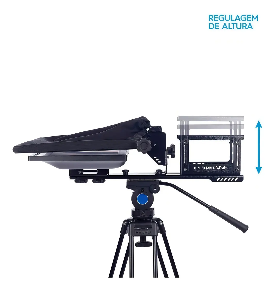 Kit Teleprompter Profissional LumiPro LED 19" com Tripé 04 Kit Teleprompter Profissional LumiPro LED 19" com Tripé 04