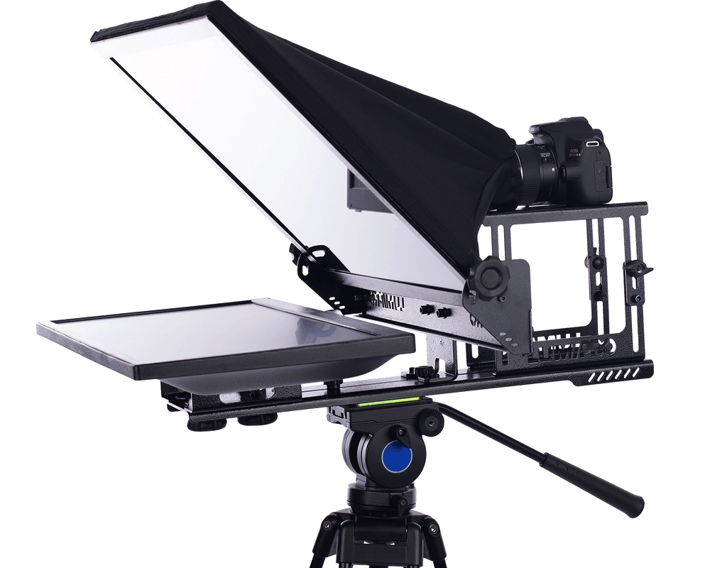 Kit Teleprompter Profissional LumiPro LED 19" com Tripé 01 Kit Teleprompter Profissional LumiPro LED 19" com Tripé 01