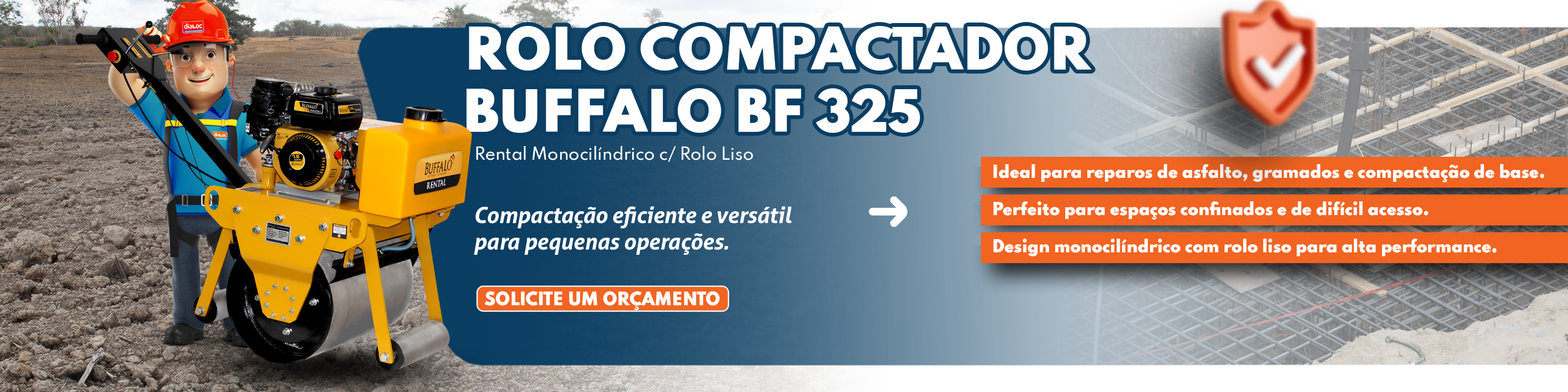 Rolo Compactador Buffalo BF 325 Rental