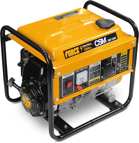 GERADOR PORTATIL GAS MONOF GM8000E FORCE