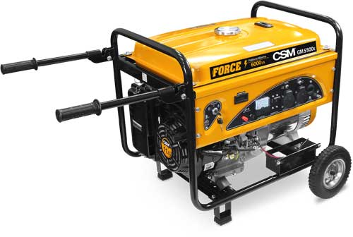 GERADOR PORTATIL GAS MONOF GM8000E FORCE