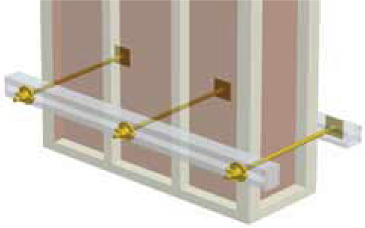 BARRA DE ANCORAGEM ACRT 5/8 X 800MM FLANGE 3/16 X 75 X 75 - COD-5665 (AGULHA)