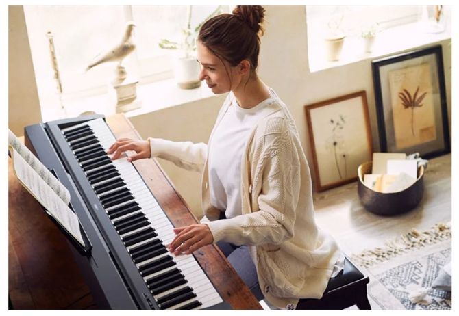 LOCACAO PIANO DIGITAL YAMAHA P45B COD987