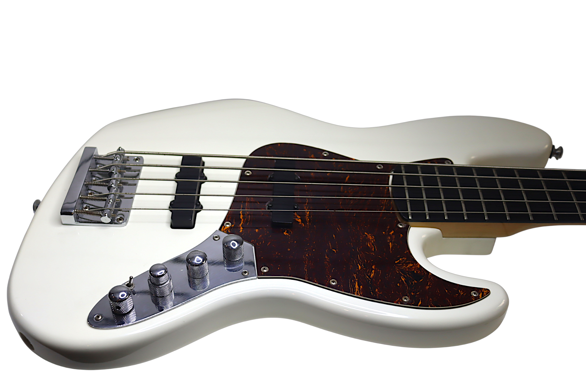 LOCAÇÃO CONTRABAIXO SQUIER JAZZ BASS AFINITTY 5 ACTIVE OLYMPIC WHITE COD541